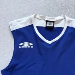 【90s UMBRO】デサント製 銀タグ Vネック ノースリーブ ブロークコアのサムネイル