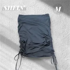 極美品✨SHEIN/シーイン ギャザースカート タイトスカート 裏地あり ゴムのサムネイル