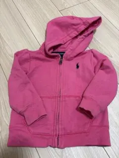 Ralph Lauren ピンク フード付きパーカー 12M ラルフローレン