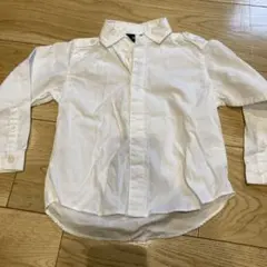 美品COMME CA ISM ホワイト長袖シャツ 90 冠婚葬祭