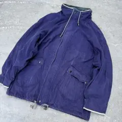 【フェード】90s Timberland ダック地 モッズコート 茄子紺 XL