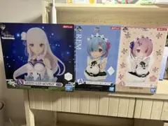 Re:ゼロ 一番くじ A賞 ArtScale フィギュア 3体セット リゼロ