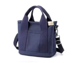 トートバッグ 帆布 ファスナー付き ポケット多い バック ショルダー