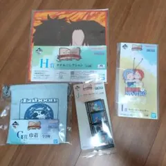 一番くじ ワンピース　I賞 ラバーキーホルダー G賞 巾着　H賞J賞