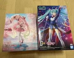 未開封】初音ミク フィギュア2体セット 桜ミク ガンダム