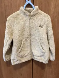 ユニクロ　フリースジャケット 100cm リス　ベージュ