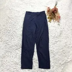 アンティカ タックテーパードパンツ ウエストゴム 楽パン 無地 薄手 春夏