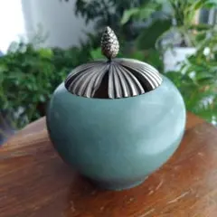 c296 棗 陶器青磁 韓国石山窯 梁金錫 木箱 茶道具 古物 c296 棗 陶器青磁 韓国石山窯 梁金錫 木箱 茶道具 古物 - メルカリ