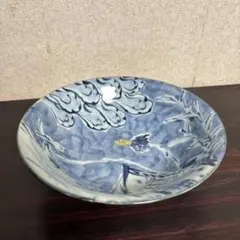 九谷焼 萌苑 人間国宝 吉田美統作 金襴手潮騒鉢 中鉢 深皿 和食器