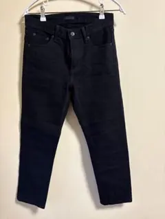 UNIQLO JEANS ブラックデニムパンツ27 ストレッチなし