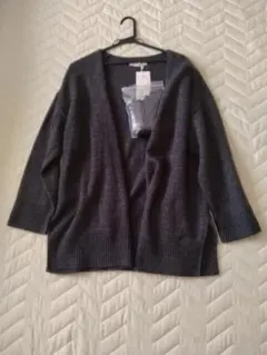 【N.Natural Beauty Basic】【新品未使用】羊毛混ニットカーデ