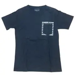 希少　archive y2k NUMBER (N)INE Tシャツ ブラック 希少【NUMBER (N)INE】Archive 音符Tシャツ無地Tポケット - メルカリ