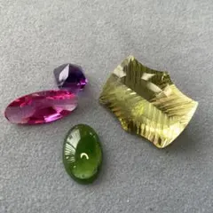 大きいシトリン　ルース　宝石　裸石　￼カラーストーン　74