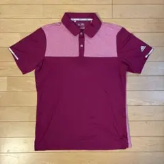 adidas climachill ゴルフシャツ メンズ M マゼンタ