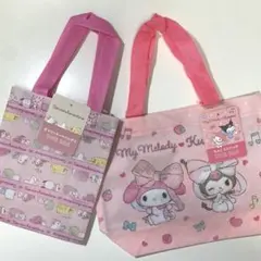 サンリオ マイメロディ&クロミ ちょこっとバッグ デイリートートSグッズ セリア
