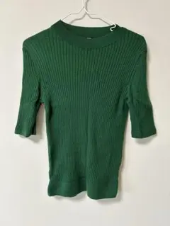 UNIQLO グリーン 半袖ニット XL