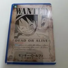 ワンピース カードゲーム モンキー・D・ルフィ WANTED 手配書 +SR4枚