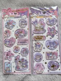 【海外ライセンス品】マイメロ　クロミ　ウォーターインシール　２枚組