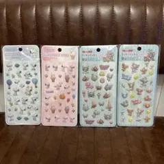 スヌーピー・トムとジェリー PUKUPUKUシール 4枚セット