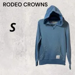 RODEO CROWNS パーカー デニム柄 S フーディ ユニセックス 春 秋