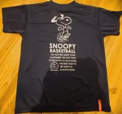 スヌーピー バスケットボール Tシャツ ネイビー(XS寸)