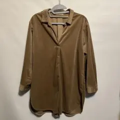 chocol raffine robe ブラウン 長袖シャツ L