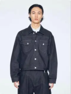 LURAKU Rigid Denim Jacket J77 ブラック L - メルカリ