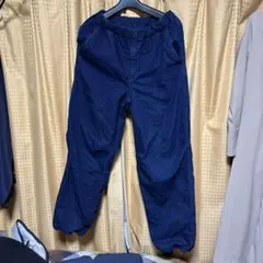 レディース、キッズユニクロ　暖かい裏地フリース160センチ　ネイビーウェストゴム