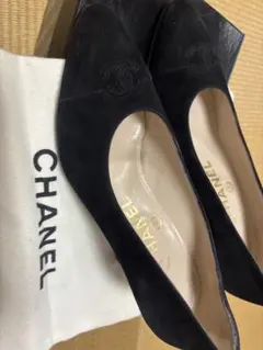CHANEL靴スエード黒のサムネイル