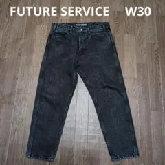 FUTURE SERVICE ブラックデニム W30のサムネイル