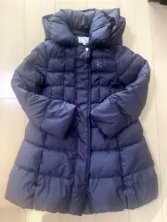 美品　組曲　ダウンコート　ネイビー　140