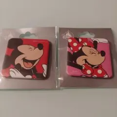 ケ*ピ様 ミッキー・ミニー 缶バッジセット