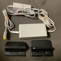 1★任天堂　Wii U用本体電源アダプター/ゲームパッド充電器など周辺機器セット