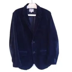 ペイズリー柄　ベロア　テーラードジャケット