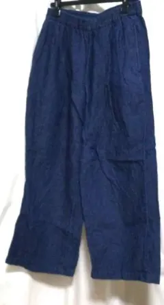 無印良品　デニム　ワイドパンツ