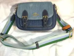 ⚠️１時間のみ限定値下げ中！激レア⚠️COACH コーチ デニムショルダーバッグ