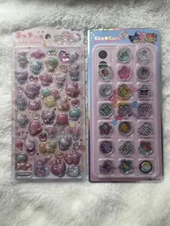 正規品　うるちゅるポップシール　おはじき　サンリオ　キキララ　2枚セット