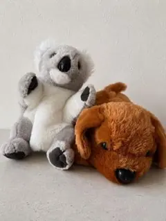 コアラと犬のぬいぐるみ 2点セットのサムネイル