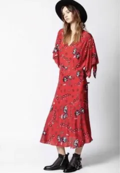 zadig&voltaire ザディグエヴォルテール　シルク花柄ワンピース