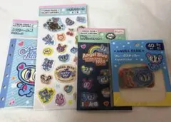 【4点セット】エンジェルブルー セリア シール帳 シール　ステッカー