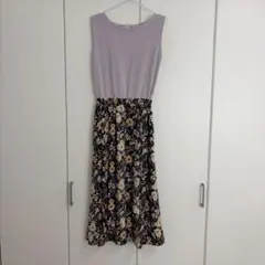 Andemiu 花柄　ノースリーブ　ロングワンピースのサムネイル