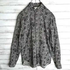SAINT LAURENT　サンローランパリ ペイズリーシャツ マオカラー 比翼のサムネイル