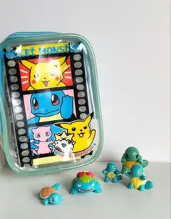 ポケモン　ミニフィギュアと1999年製　ビニールポーチセット　【レア】
