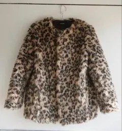 【美品・即完売モデル】レオパード ファーコート