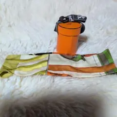 HERMESマルチカラー シルク風 スカーフ ケース付き