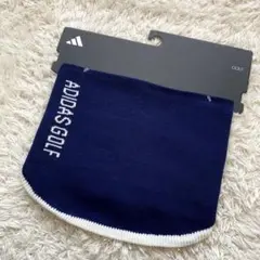 未使用 アディダス ゴルフ ネックウォーマー ネイビー 紺 リバーシブル