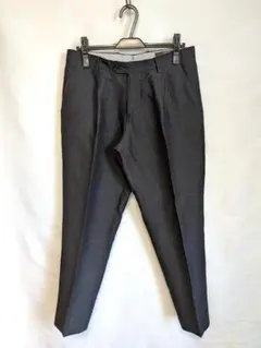 ベルウィッチ SCOTCH リネンパンツ 48 ブラック 伊製 リネン100