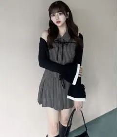 OLIVE des OLIVE ノースリーブシャツミニワンピース