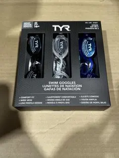 【新品】TYR ジュニア用 スイミングゴーグル 16歳以上 3個セット