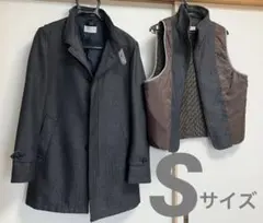 【値下げ】オリヒカ　メンズ コート 取り外し可能なインナーベスト付き　2点セット